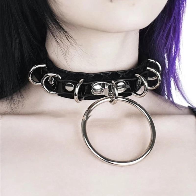 metal choker collar