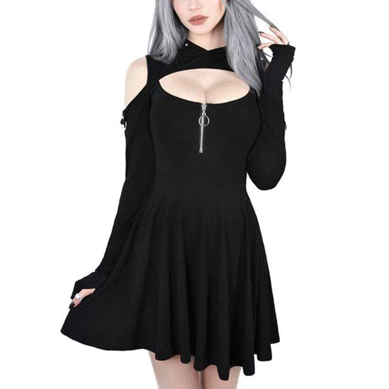 Gothic hooded online dress