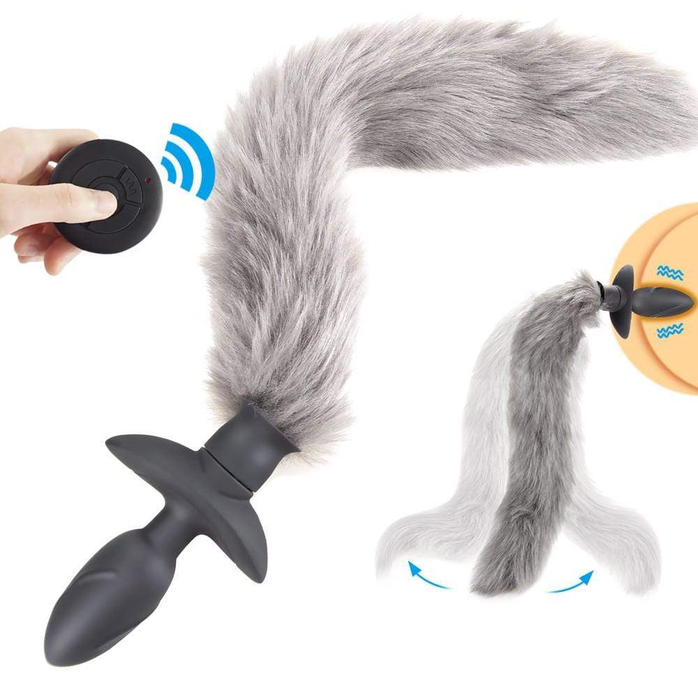 Pet Play Tail Vibrator w/ Remote Wag and Vibrate – Kinky Cloth