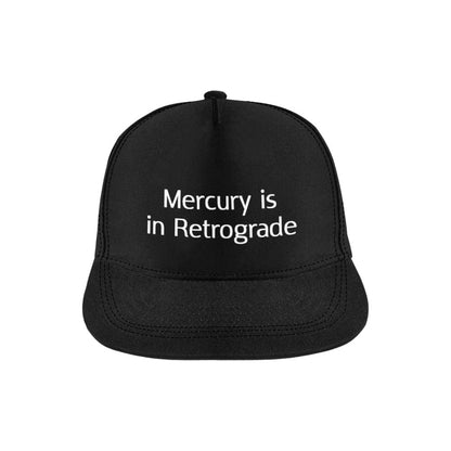 Kinky Cloth Black / ONE SIZE Mercury is in Retrograde Black Snapback Cap