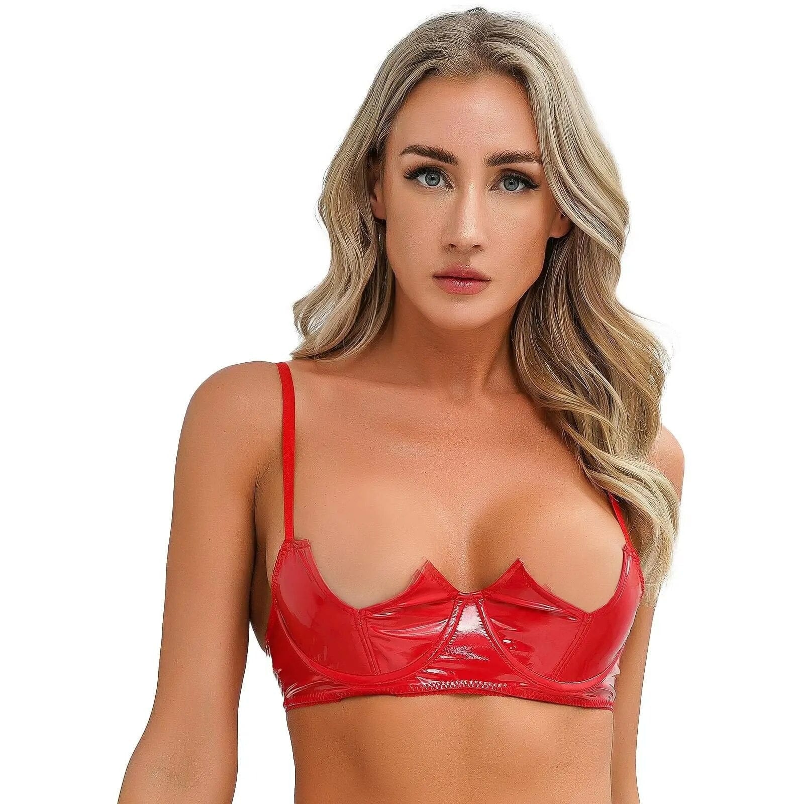 Kinky Cloth V-Notch Underwired Cups Bra