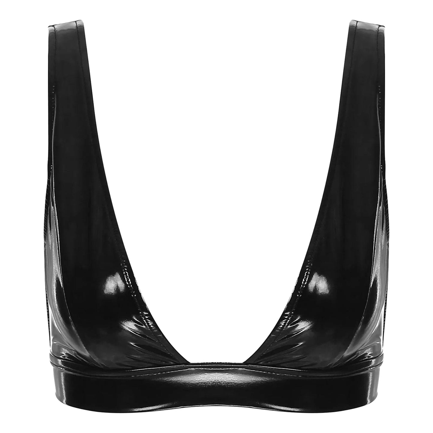 Kinky Cloth Black A / S Wide Shoulder Strap Bra