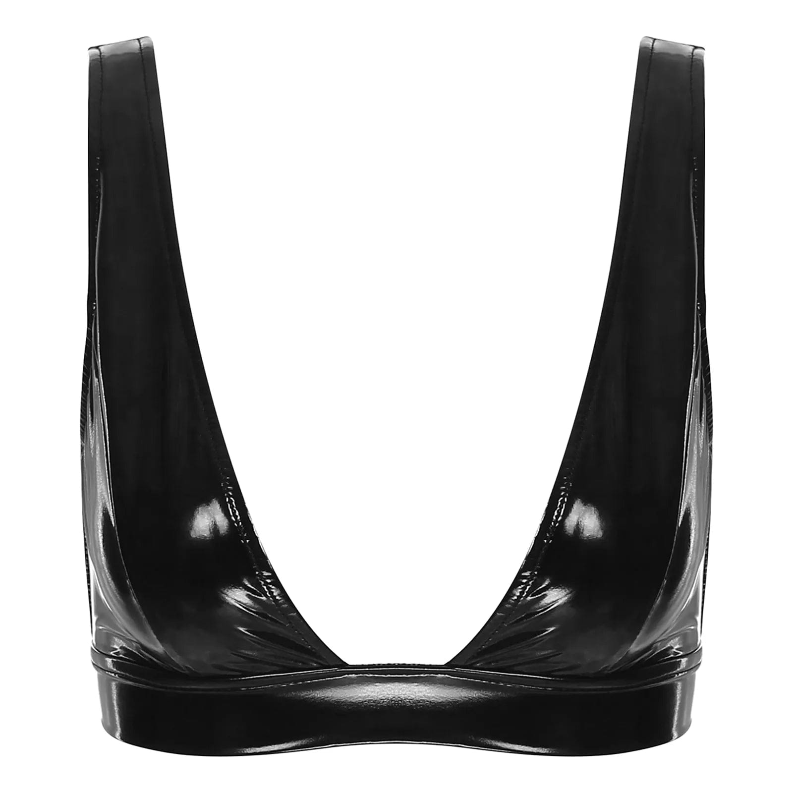 Kinky Cloth Black A / S Wide Shoulder Strap Bra