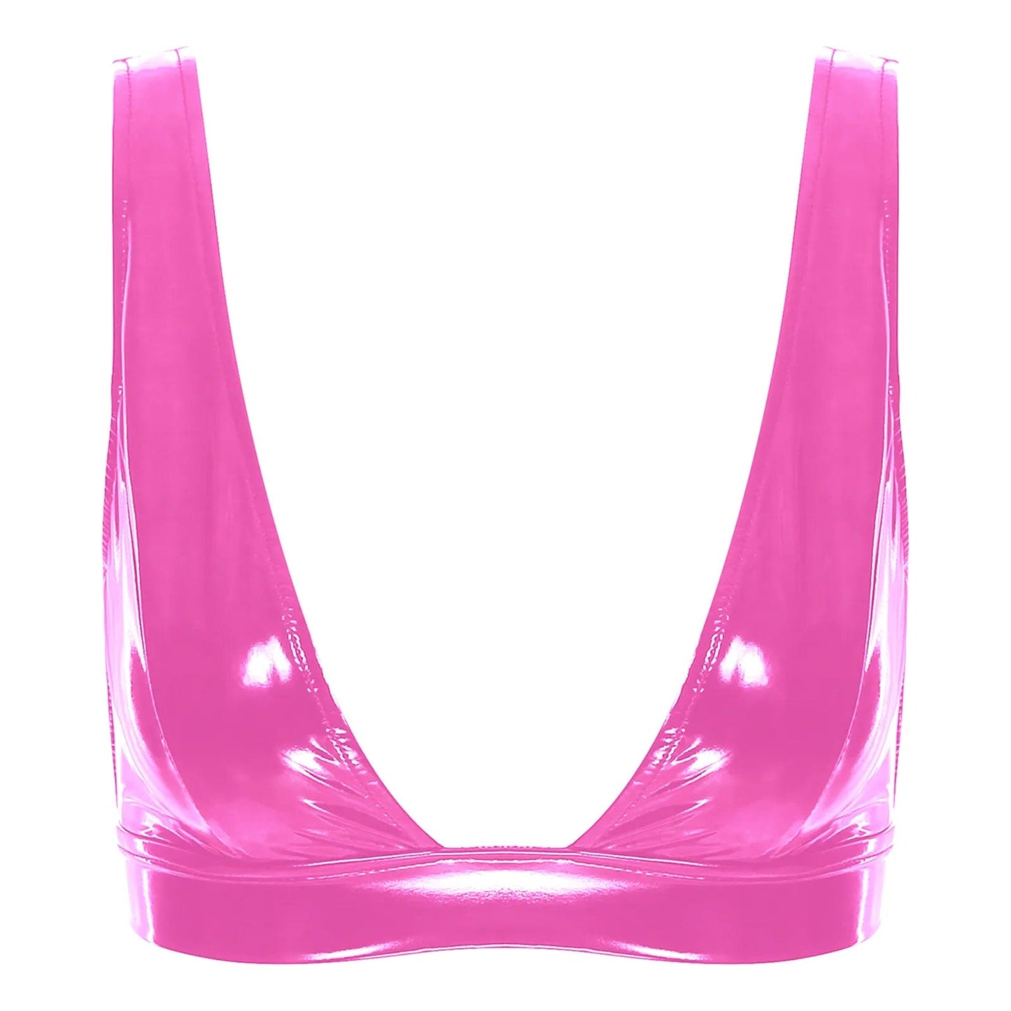 Kinky Cloth Hot Pink A / S Wide Shoulder Strap Bra