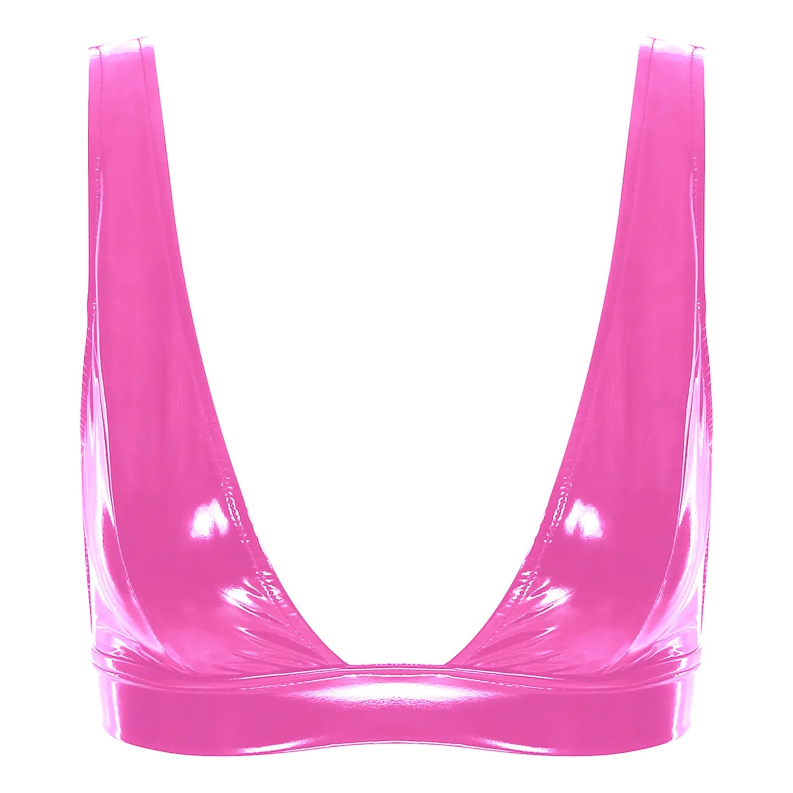 Kinky Cloth Hot Pink A / S Wide Shoulder Strap Bra