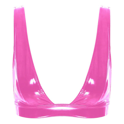 Kinky Cloth Hot Pink A / S Wide Shoulder Strap Bra