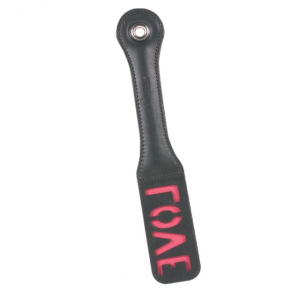 Sportsheets International Inc Bondage 12in Leather Love Impression Paddle