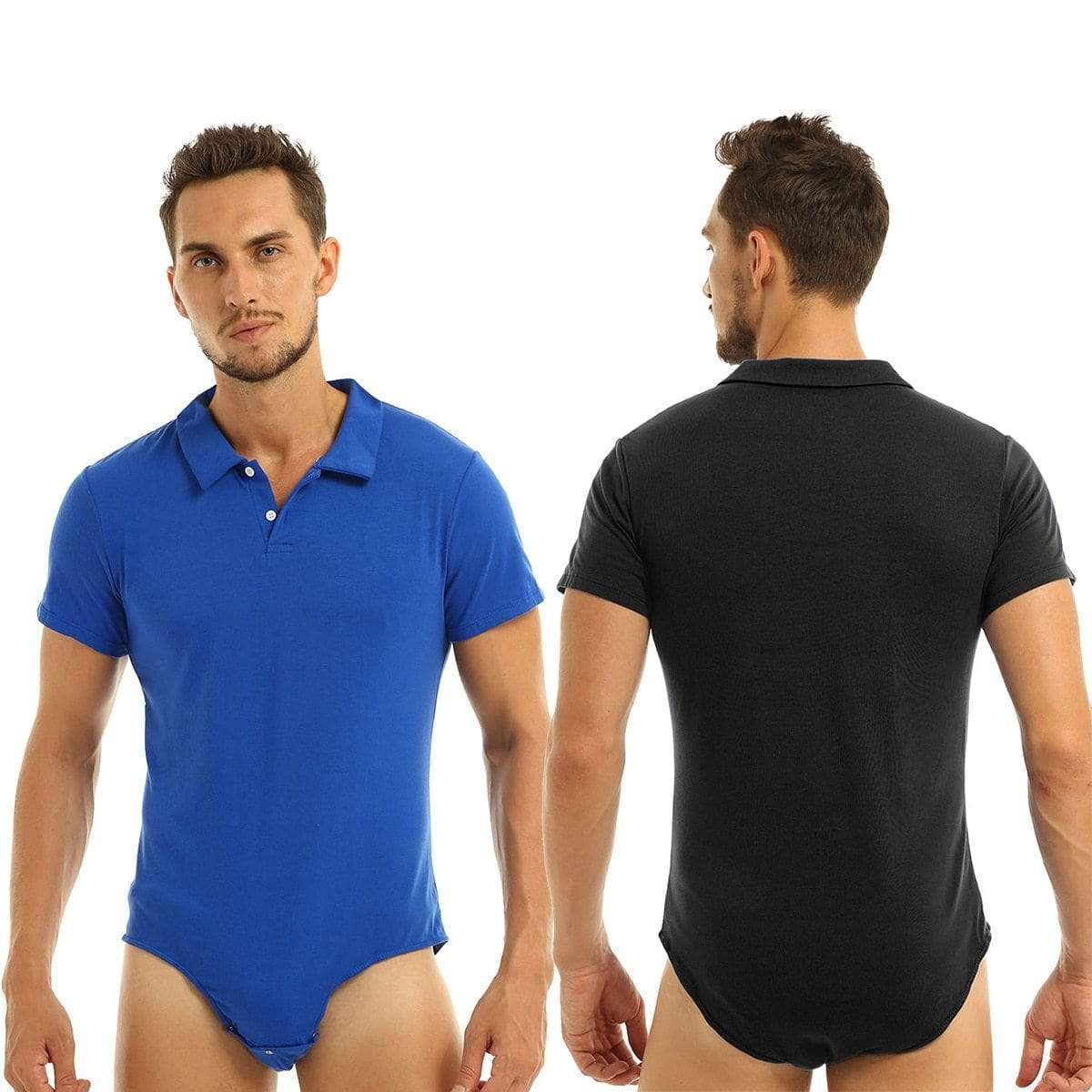 Polo Style Short Sleeve Onesie Kinky Cloth