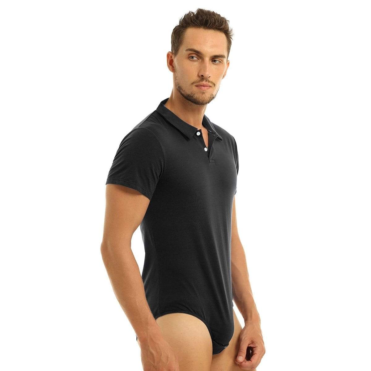 Polo Style Short Sleeve Onesie Kinky Cloth