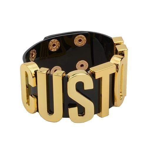 Custom Letter Bracelet BDSM Customized Personalized Name Bracelet – Kinky  Cloth