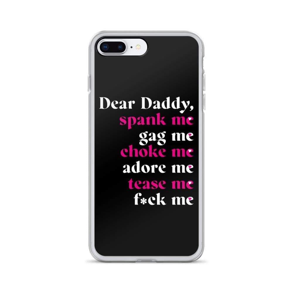 Daddy's Girl Quote iPhone 7 Plus Clear Case