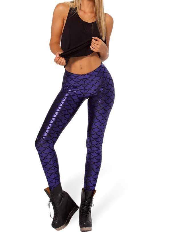 Hannah Mermaid Yoga Leggings - Golden Wave – Cape Cali