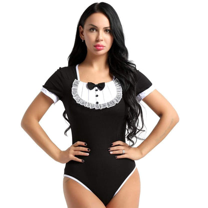 French Maid Baby Snap Crotch Bodysuit