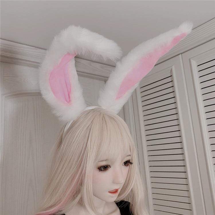 Giant Oversized Bunny Ear Headband Kinky Cloth