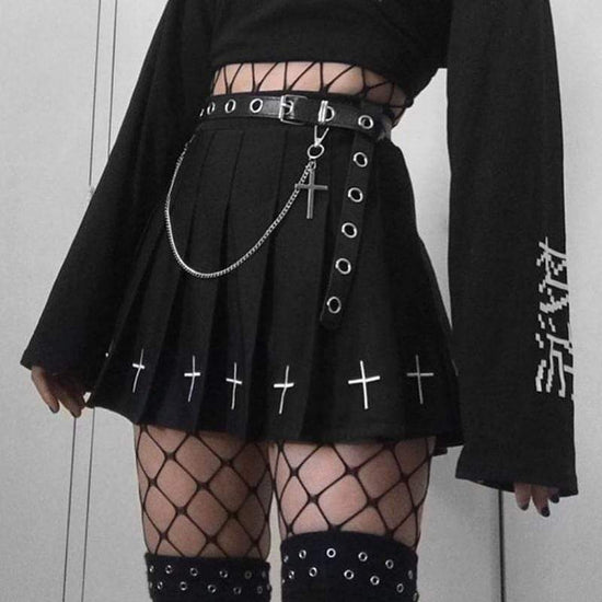 Gothic Cross Mini Skirt – Kinky Cloth