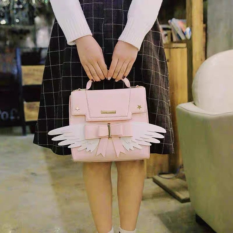 Kinky Cloth Lolita Wings Bow Shoulder Bag