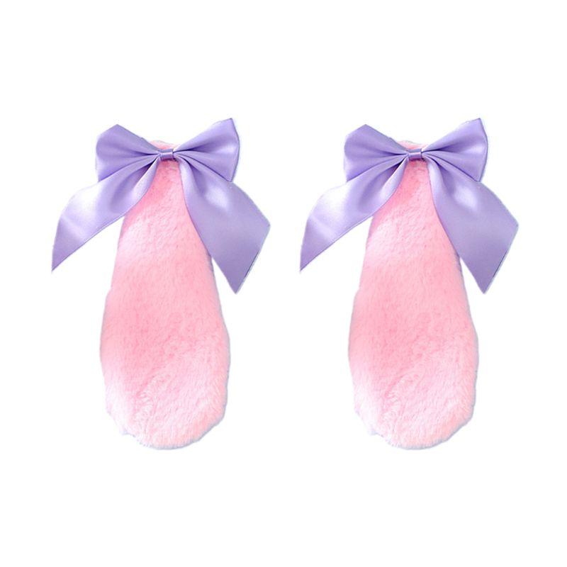 Pink Bunny Lop Ears Hairpin