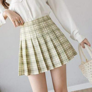 Plaid Pleated Skirt – Kinky Cloth