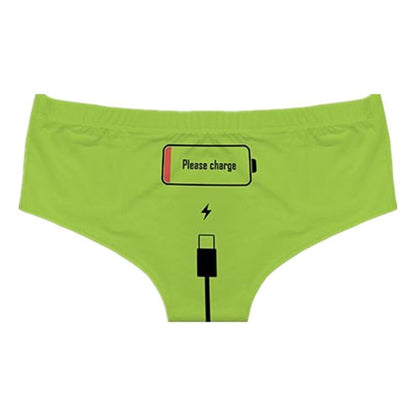 Kinky Cloth Green / XXL / 1PC Please Charge Panties