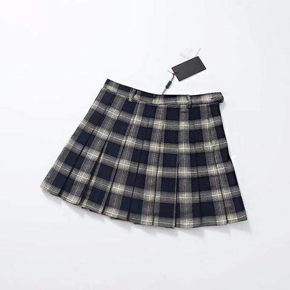 Kinky Cloth Skirt School Girl Plaid Skirt