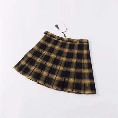 Kinky Cloth Skirt School Girl Plaid Skirt