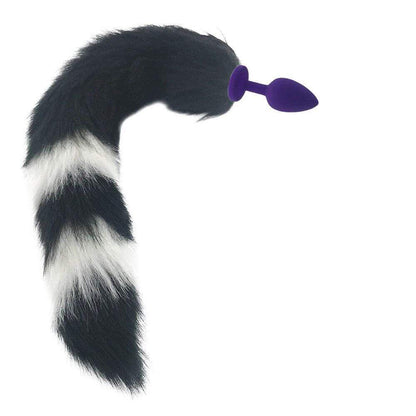 Skunk Striped Tail Plug