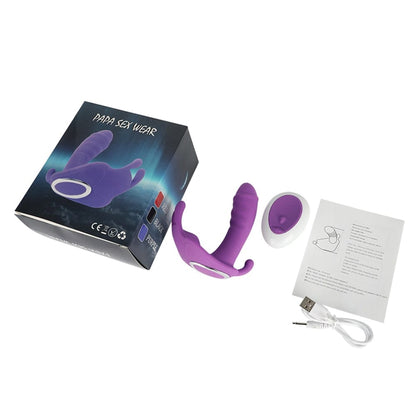Kinky Cloth Purple With Box Wearable Dildo Vibrator