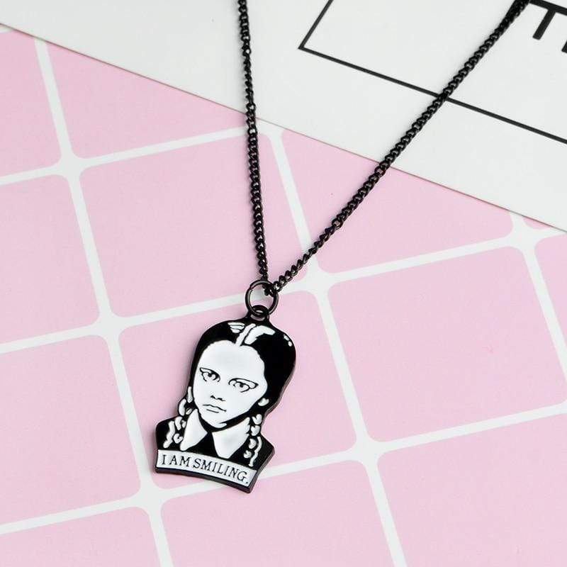 MORTICIA WEDNESDAY ADDAMS LILY MUNSTERS NECKLACE PENDANT KEYRING | eBay