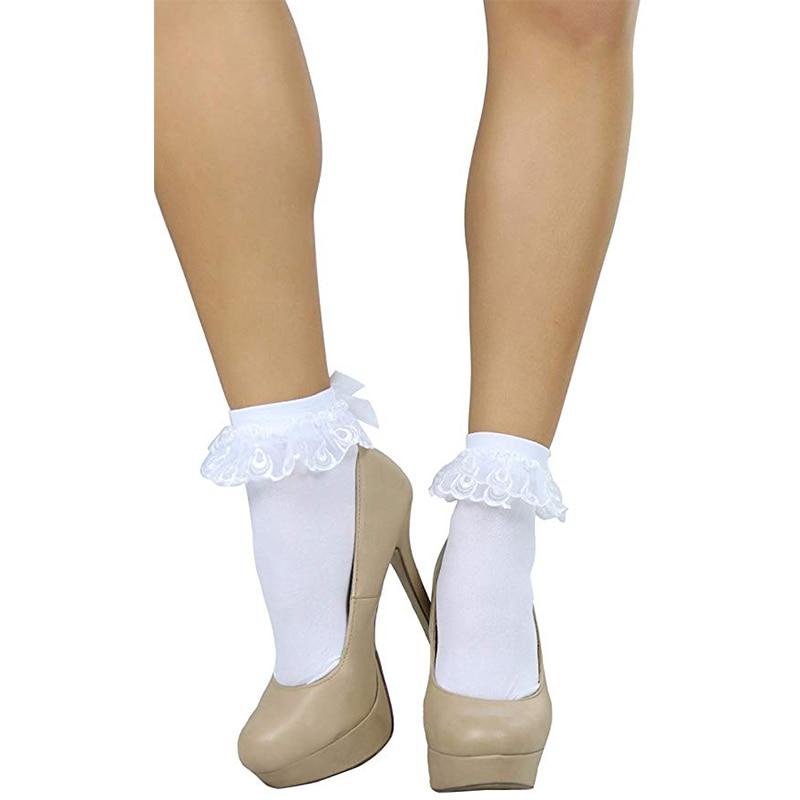 White socks hot sale and heels