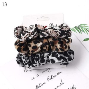 Kinky Cloth 200000395 Animal Print - 2 1 Set Candy Color Hair Ties