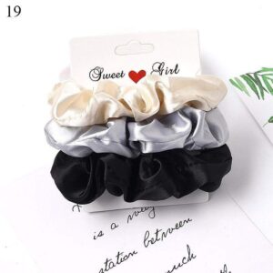 Kinky Cloth 200000395 Satin - 1 1 Set Candy Color Hair Ties