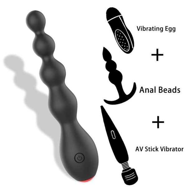 Kinky Cloth China 10 Speed Anal Beads Vibrator