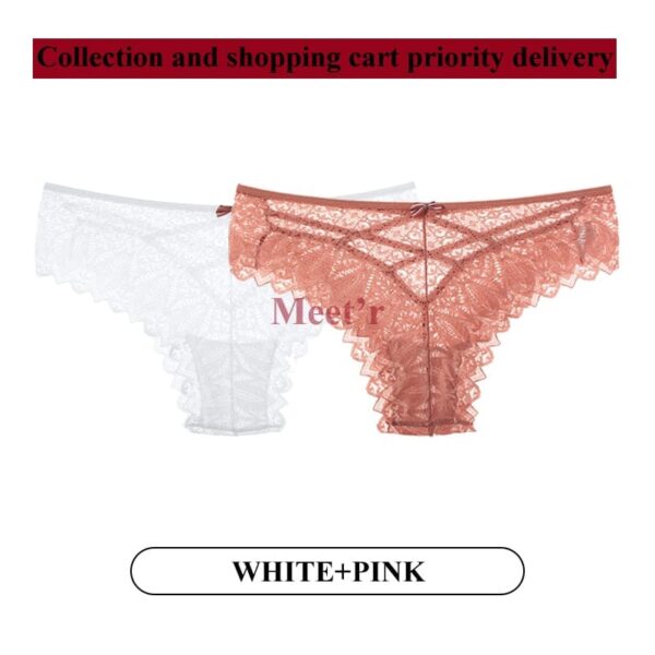 Kinky Cloth Image color 1 / S 2Pcs/Lot Lace Hollow Out Underwear