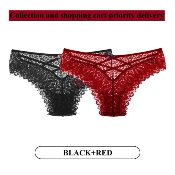 Kinky Cloth Image color 10 / S 2Pcs/Lot Lace Hollow Out Underwear