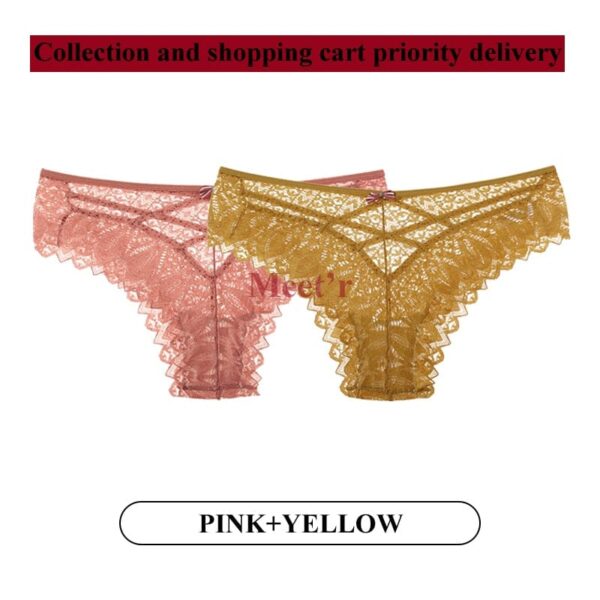 Kinky Cloth Image color 11 / S 2Pcs/Lot Lace Hollow Out Underwear