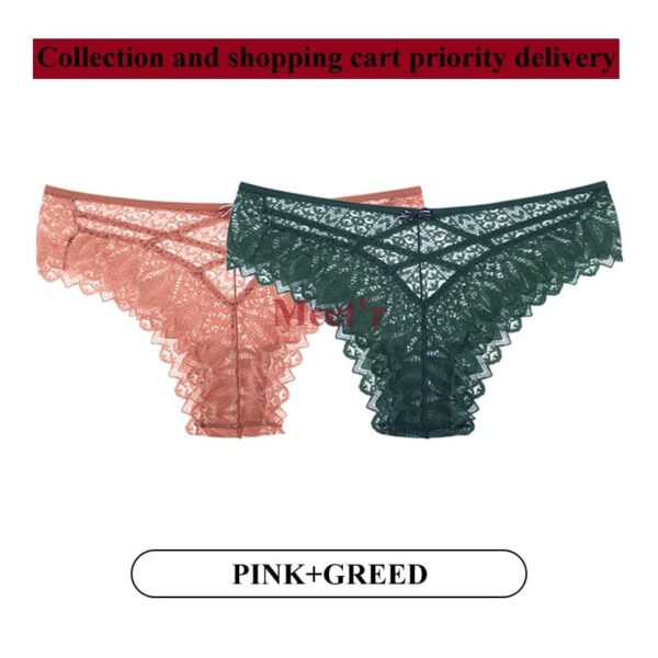 Kinky Cloth Image color 12 / S 2Pcs/Lot Lace Hollow Out Underwear