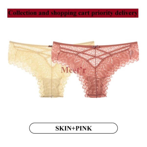 Kinky Cloth Image color 15 / S 2Pcs/Lot Lace Hollow Out Underwear