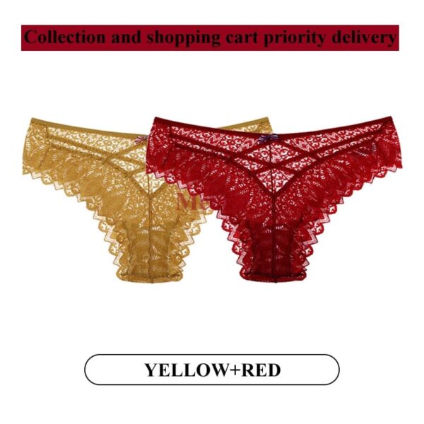 Kinky Cloth Image color 17 / S 2Pcs/Lot Lace Hollow Out Underwear