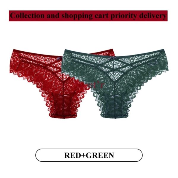 Kinky Cloth Image color 19 / S 2Pcs/Lot Lace Hollow Out Underwear