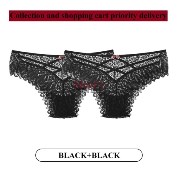 Kinky Cloth Image color 21 / S 2Pcs/Lot Lace Hollow Out Underwear