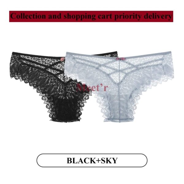 Kinky Cloth Image color 7 / S 2Pcs/Lot Lace Hollow Out Underwear