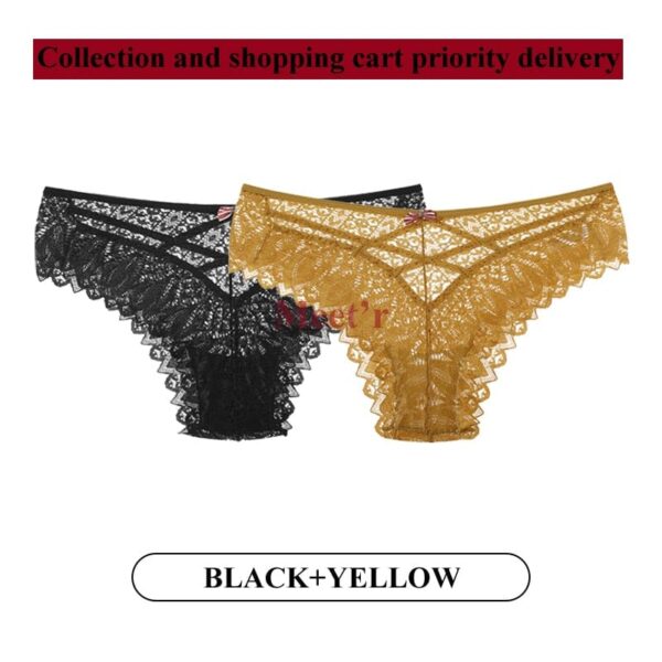 Kinky Cloth Image color 8 / S 2Pcs/Lot Lace Hollow Out Underwear