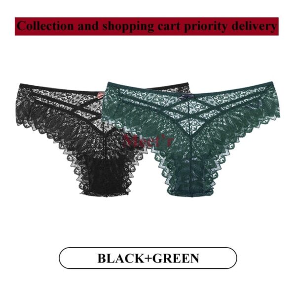 Kinky Cloth Image color 9 / S 2Pcs/Lot Lace Hollow Out Underwear