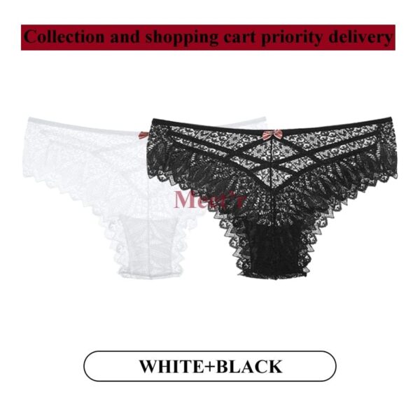 Kinky Cloth Image color / S 2Pcs/Lot Lace Hollow Out Underwear