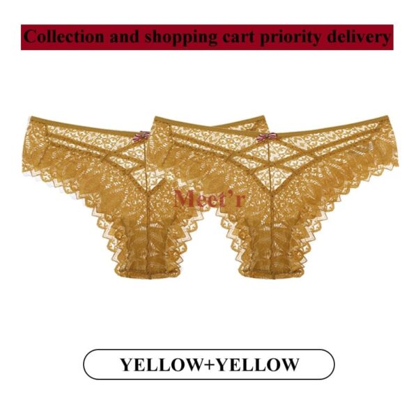 Kinky Cloth 2Pcs/Lot Lace Hollow Out Underwear