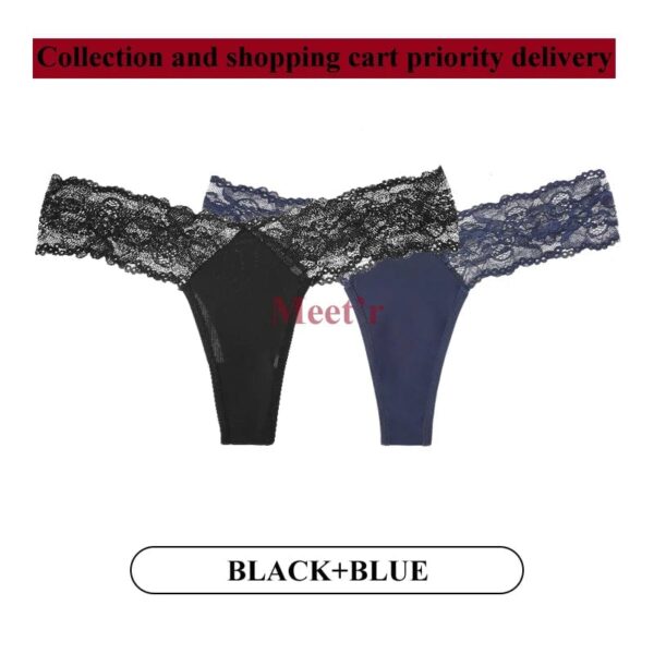 Kinky Cloth BD / XS / 2pcs 2Pcs/Lot Lace Low-waist Thong