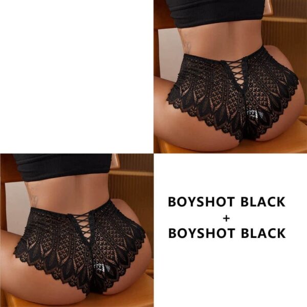 Kinky Cloth Colors 1 / S(HIP 65-90CM) 2PCS/Set Lace Hollow Out Panties