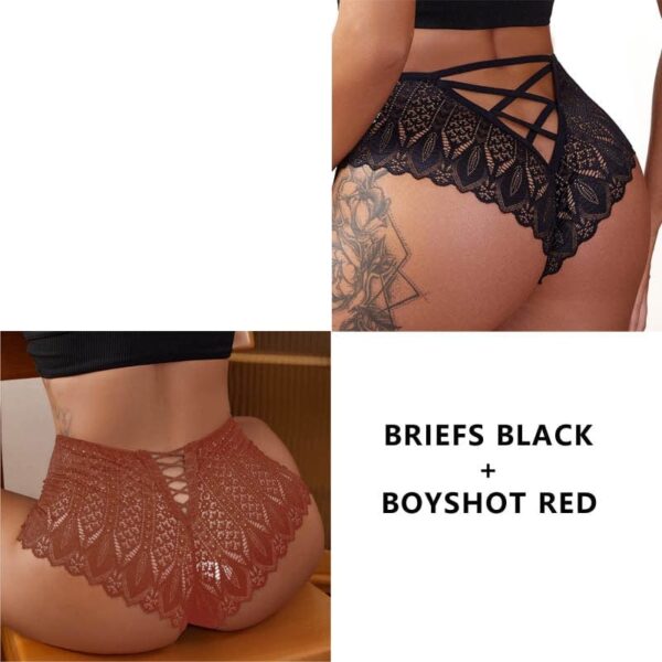 Kinky Cloth Colors 10 / S(HIP 65-90CM) 2PCS/Set Lace Hollow Out Panties