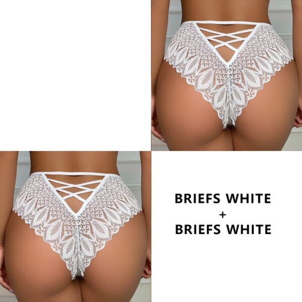 Kinky Cloth Colors 5 / S(HIP 65-90CM) 2PCS/Set Lace Hollow Out Panties