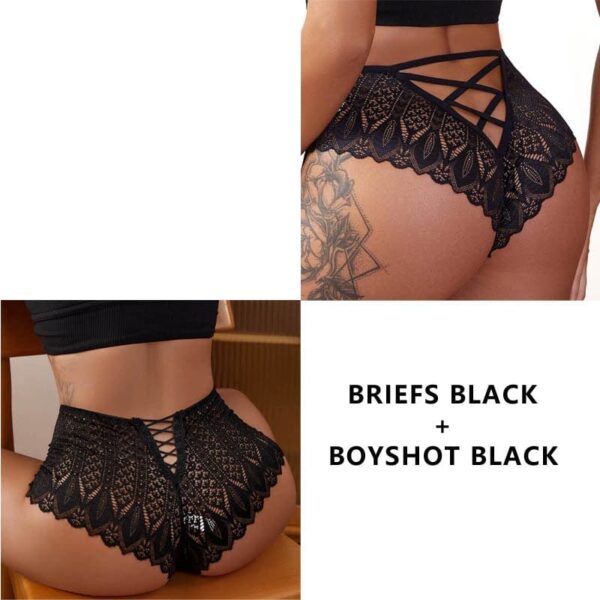 Kinky Cloth Colors 8 / S(HIP 65-90CM) 2PCS/Set Lace Hollow Out Panties